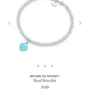 Tiffany & Co. Double Sided Heart Tag Bracelet